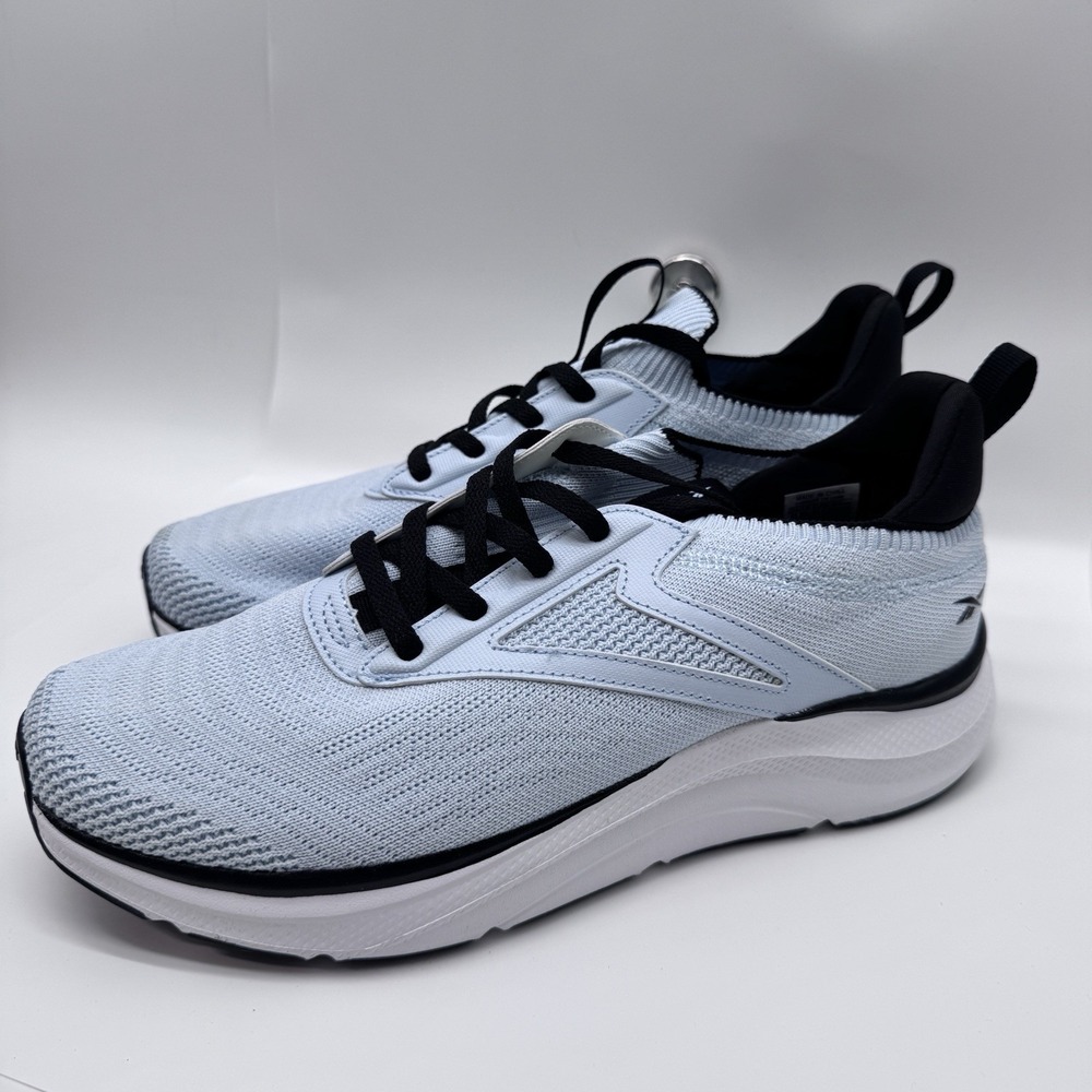 Reebok Verse Mens Running Shoes Size 11 Light Blue Black Knit Sneakers